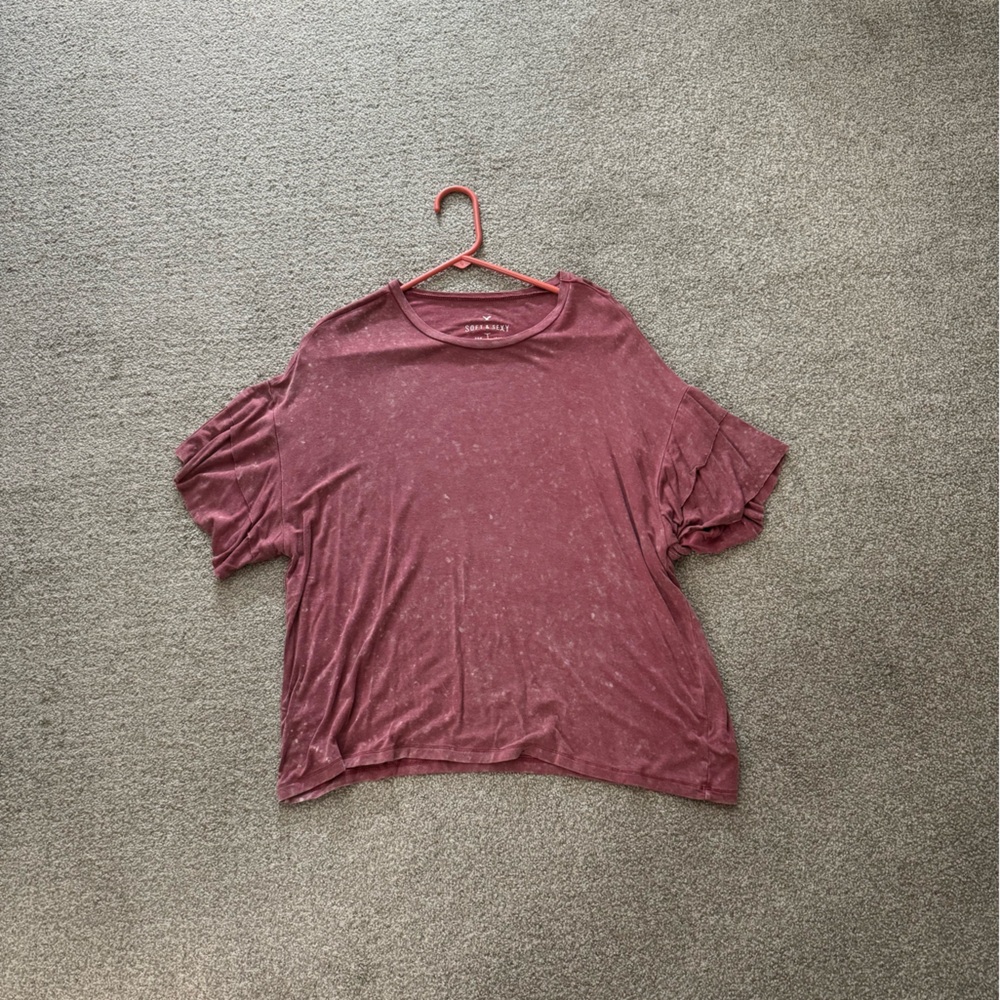 TWO American eagle soft tshirts.